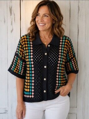 Very J New In Crochet Sweater